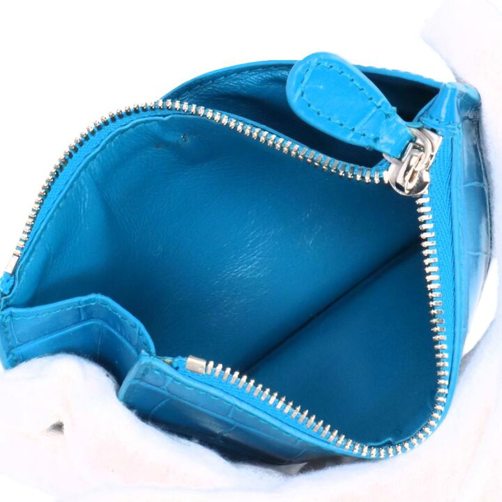 楽天市場】BALENCIAGA バレンシアガ/クロコ型押シレザー小銭入れ  