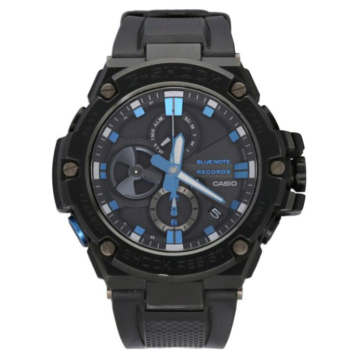 楽天市場】CASIO カシオ/G-SHOCK/G-STEEL×BLUE NOTE/GST-B100BNR-1AJR 