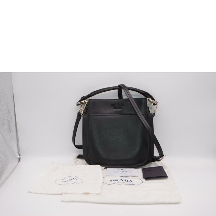 楽天市場】PRADA プラダ/マギットシティカーフ2wayレザーハンド/ネロ 