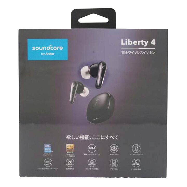 楽天市場】ANKER アンカー/Soundcore Liberty 4 [ミッドナイトブラック 
