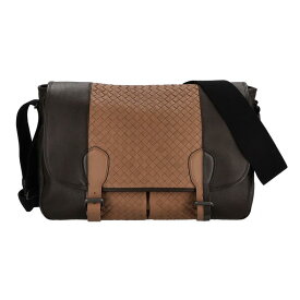 BOTTEGA VENETA ボッテガヴェネタ/イントレチャート メッセンジャーバッグ/ブラウン/Bランク/75【中古】