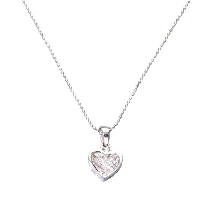 楽天市場】K18WGダイヤネックレス0.25ct/Aランク/63【中古  