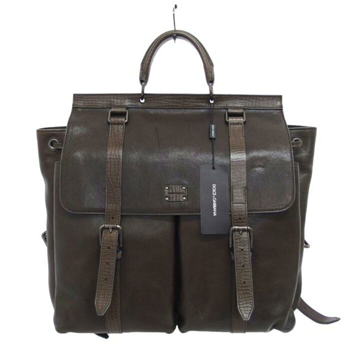 楽天市場】DOLCE&GABBANA ドルチェ&ガッバーナ/レザー2WAYリュック 