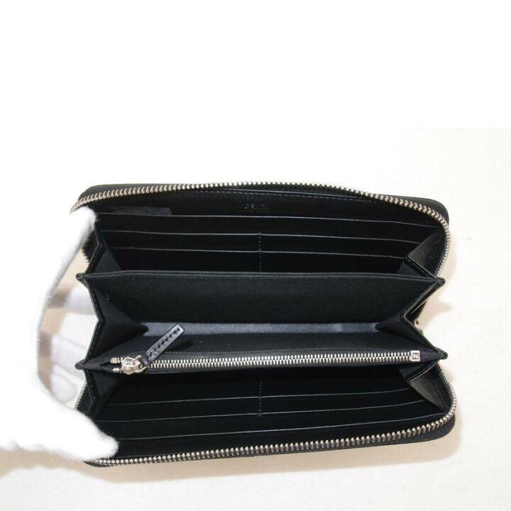 楽天市場】FENDI フェンディ/ズッカ柄ラウンドファスナー長財布 