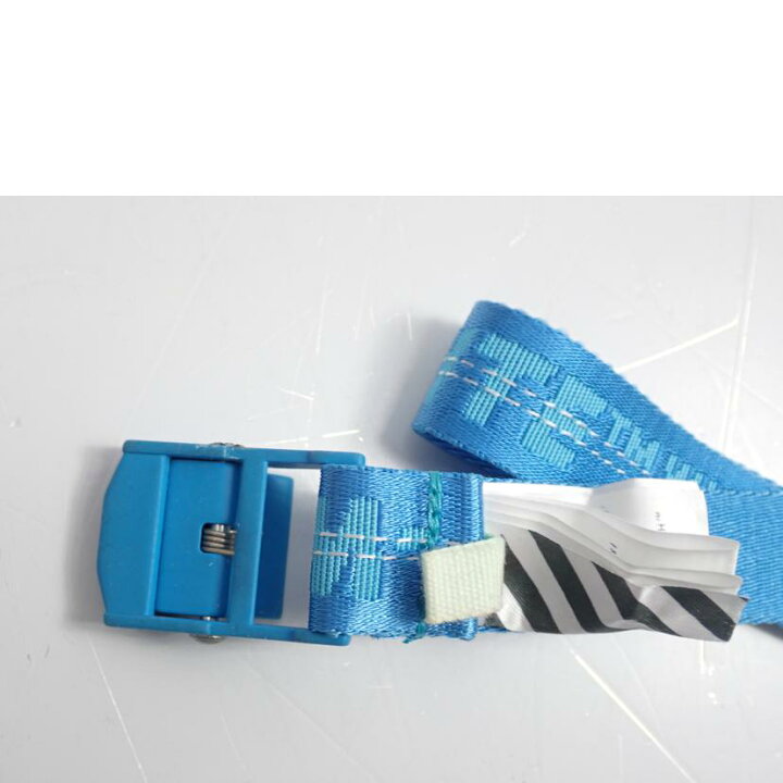 楽天市場】off white オフホワイト/ベルト ブルー､ネイビー  