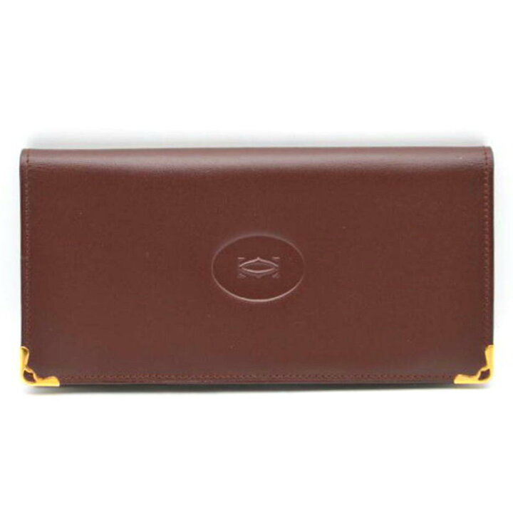 楽天市場】Cartier カルティエ/マストラインレザー長財布/ボルドー 
