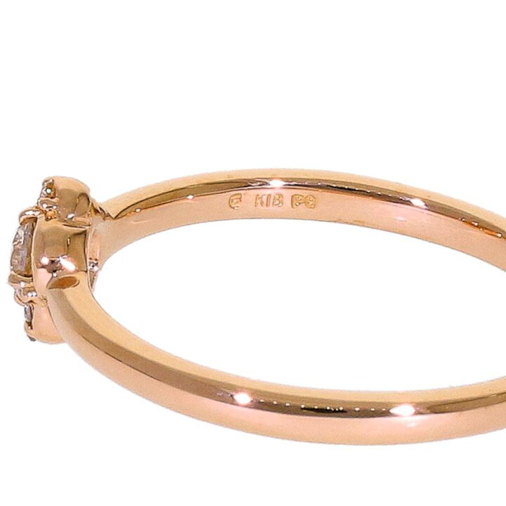楽天市場】K18PGダイヤリング0.11ct/#11/Aランク/63【中古  