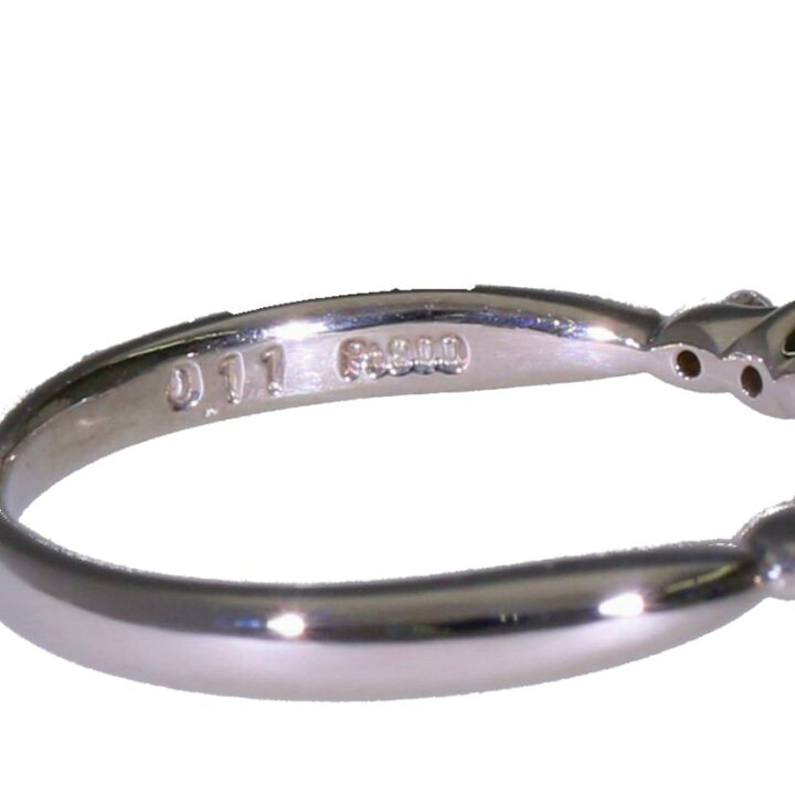 楽天市場】PT900ダイヤリング0.325/0.11ct/#12.5/Aランク/63【中古  