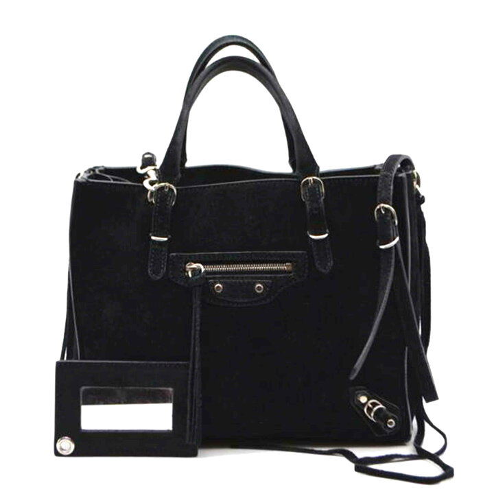 楽天市場】BALENCIAGA バレンシアガ/ペーパーミニスエード2wayレザー 