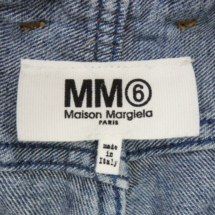 楽天市場】MM6 エムエムシックス/ウォッシュド ブルー フレアジーンズ 