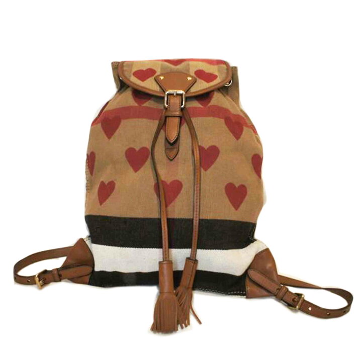 楽天市場】BURBERRY バーバリー/ノバチェックハートプリントキャンバス  