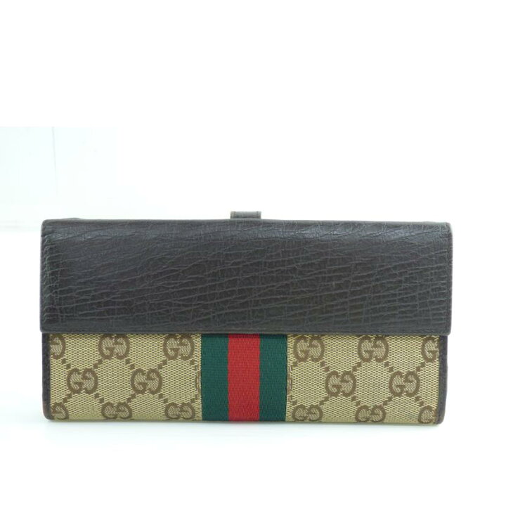 楽天市場】GUCCI グッチ/GGキャンバスレザー長財布/05479 /206*/B 