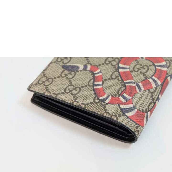 楽天市場】GUCCI グッチ/GGスプリームスネークプリント折り財布/451266  