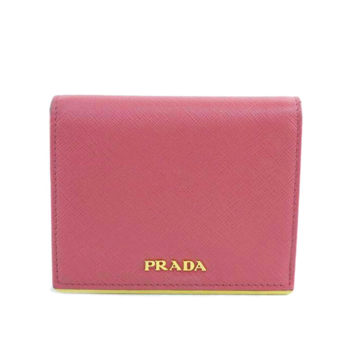 楽天市場】PRADA プラダ/サフィアーノ/2つ折り財布/1MV204/Bランク/64  
