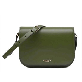 kate spade ケイトスペード/フェイスドームレザーショルダー/カーキ/WKRU6053/Aランク/89【中古】