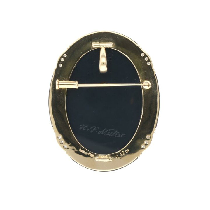 楽天市場】◎K18/Pt900カメオダイヤペンダントトップ0.12ct/ABランク 