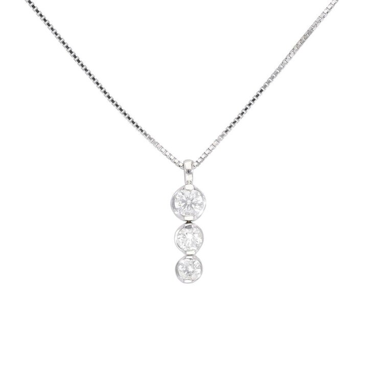 楽天市場】PT900/850ダイヤネックレス0.50ct/Aランク/05【中古  