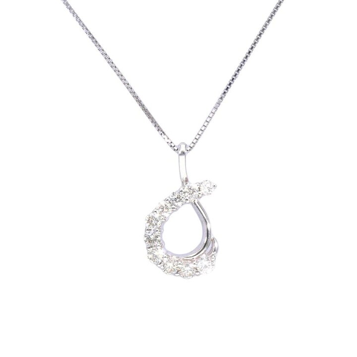 楽天市場】K18WGダイヤネックレス0.50ct/Aランク/05【中古  