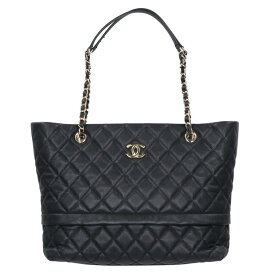 CHANEL シャネル/マトラッセキャンビアスキンチェーントート/286*****/SAランク/75【中古】