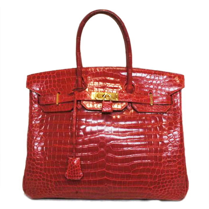 楽天市場】HERMES エルメス/バーキン35/クロコダイルポロサス/レッド 