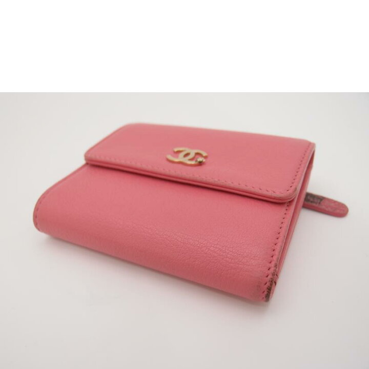 楽天市場】CHANEL/ラッキーフラワー三つ折り財布/ピンク/266*****/A 