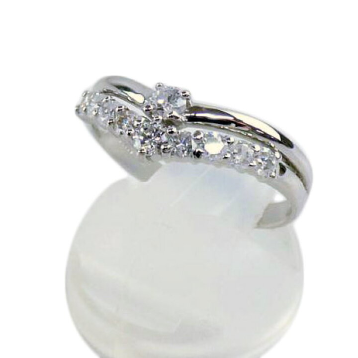Pt900ダイヤリング0.50ct#11/ABランク/04【中古】 
