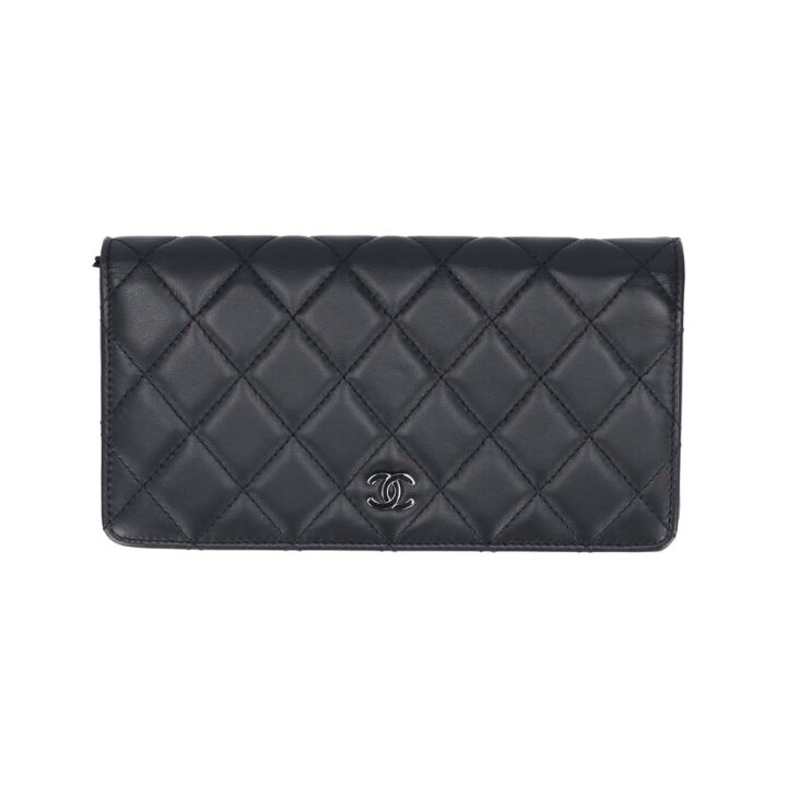 楽天市場】CHANEL シャネル/マトラッセ二つ折り長財布/ラムスキン/109 