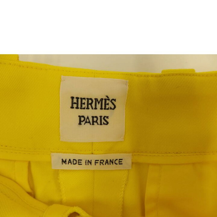 楽天市場】HERMES エルメス/ロールアップパンツ/イエロー/Aランク/82  