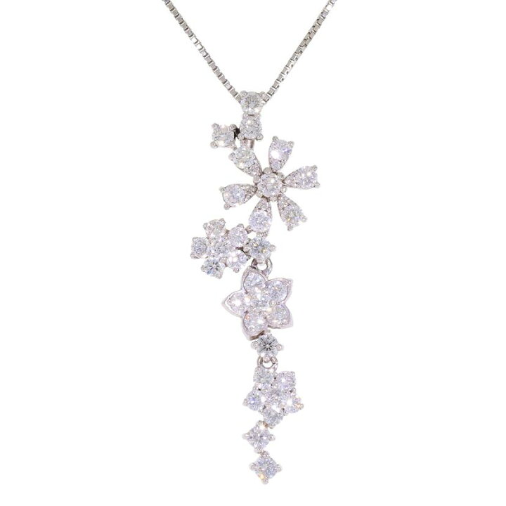 楽天市場】◎PT900/850ダイヤネックレス2.00ct/Aランク/59【中古  