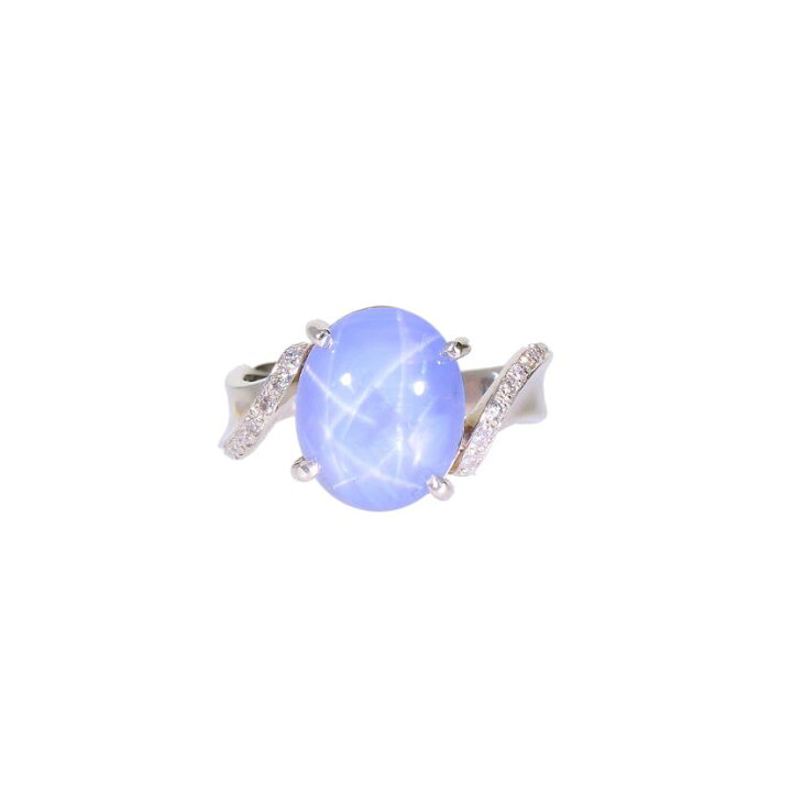 楽天市場】◎Pt900 スターサファイアダイヤリング8.41/0.15ct/Aランク  