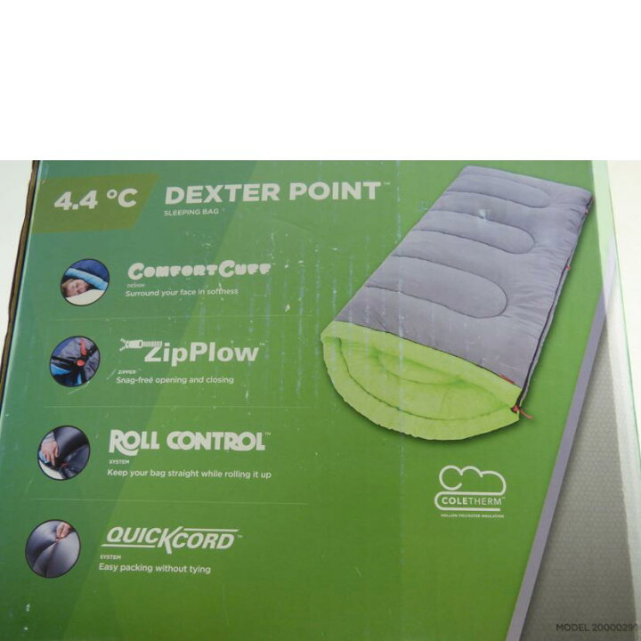 楽天市場】Coleman コールマン/4.4℃ DEXTER POINT SLEEPING BAG  