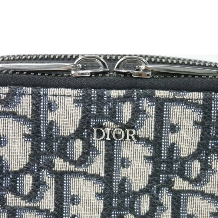 楽天市場】DIOR ディオール/ストラップ付ジップポーチ/オブリーグ  