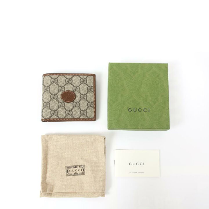 楽天市場】GUCCI グッチ/GG 二つ折り財布 ブラウン/673000/SAランク/65  