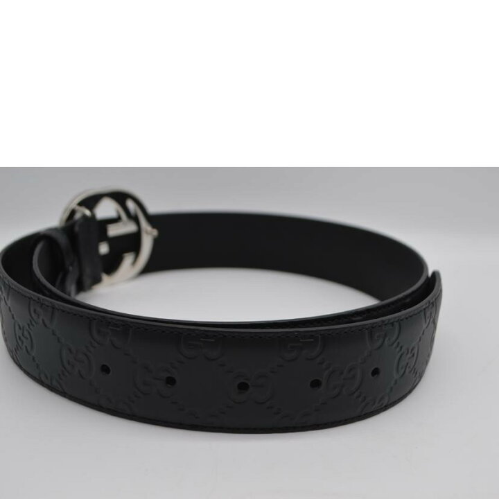 楽天市場】GUCCI グッチ/グッチシマシグネチャーGレザーベルト90  