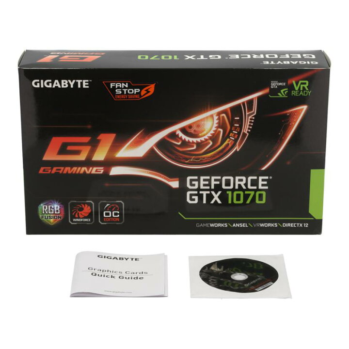 楽天市場】GIGABYTE ギガバイト/グラフィックボード/GV-N1070G1 GAMING