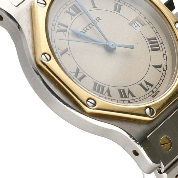 楽天市場】Cartier カルティエ/サントスオクタゴンLM・YG×SS/クオーツ  