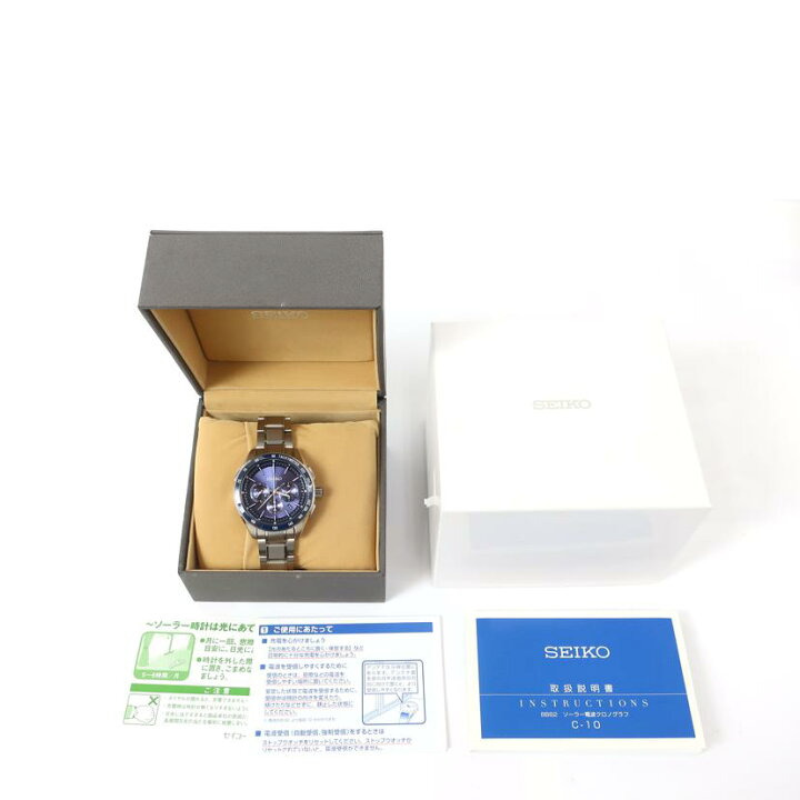 楽天市場】SEIKO セイコー/SEIKO ブライツ ソーラー電波時計 チタン 