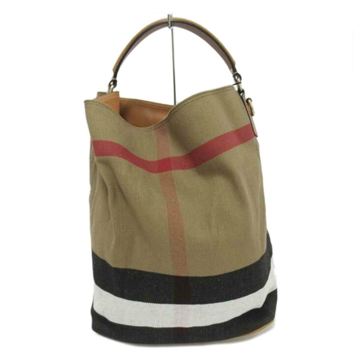 楽天市場】BURBERRY/キャンバスハンド ハンドバッグ/キャンバス/SA  