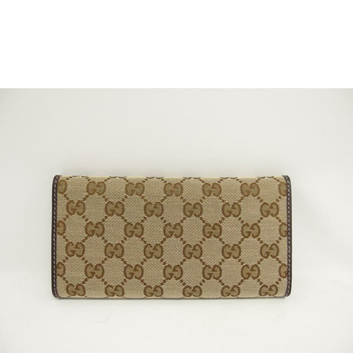 楽天市場】GUCCI グッチ/GGキャンバス/三つ折り長財布/ベージュ 