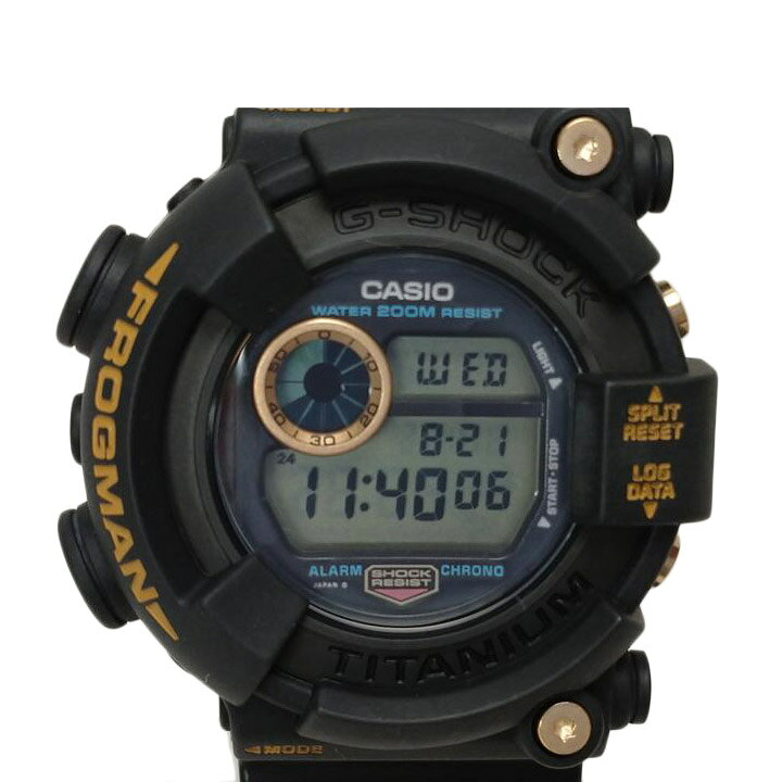 楽天市場】CASIO カシオ/ G−SHOCK 2代目フロッグマン 黒金蛙/DW-8200B 