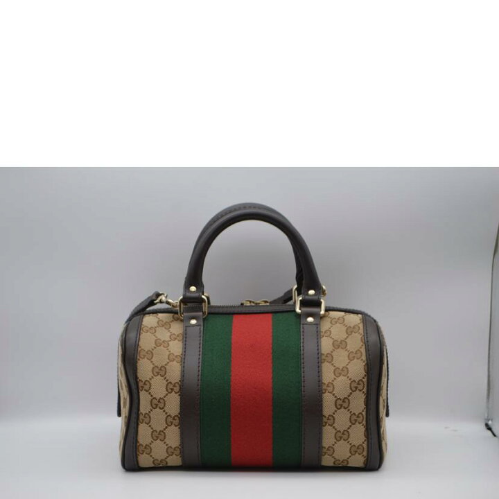 楽天市場】GUCCI グッチ/GGキャンバスシェリーライン2wayレザーハンド  