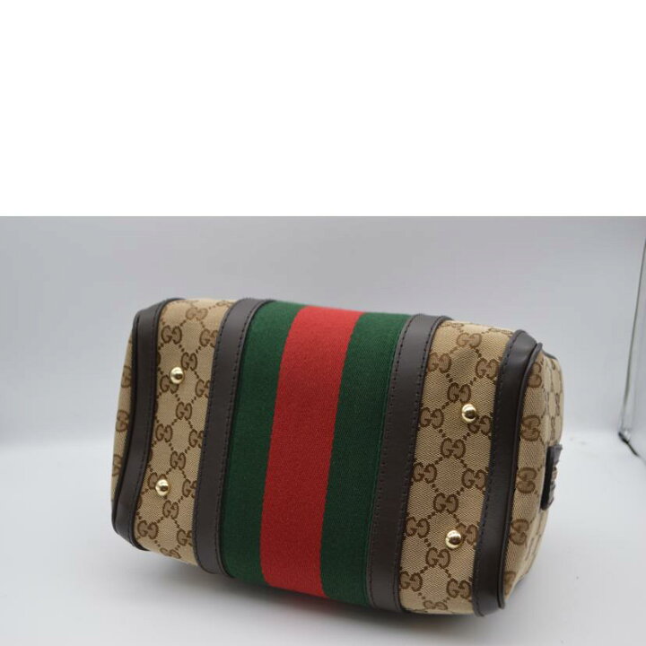 楽天市場】GUCCI グッチ/GGキャンバスシェリーライン2wayレザーハンド  