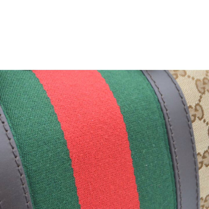楽天市場】GUCCI グッチ/GGキャンバスシェリーライン2wayレザーハンド  