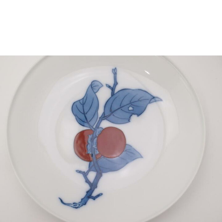 楽天市場】十四代柿右衛門/額皿/染錦柿文/Aランク/69【中古  