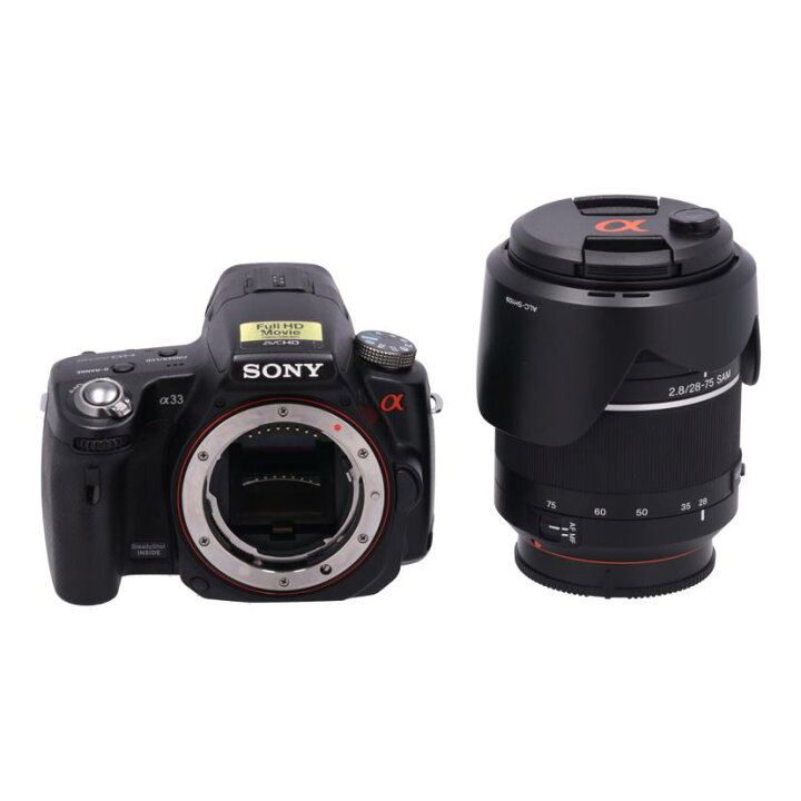 SONY ソニー α 33 のデジタル一眼レフのレンズセット