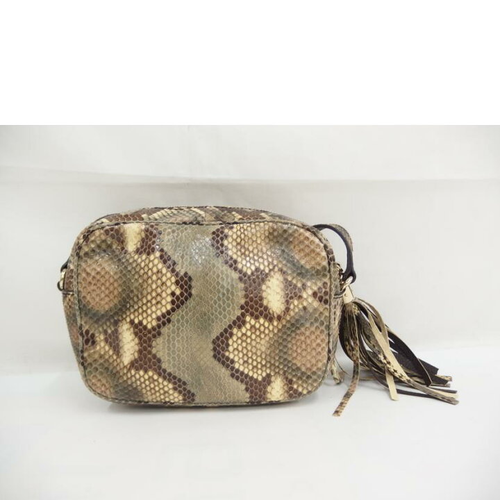 楽天市場】GUCCI グッチ/フリンジショルダー/パイソン/308364/498  