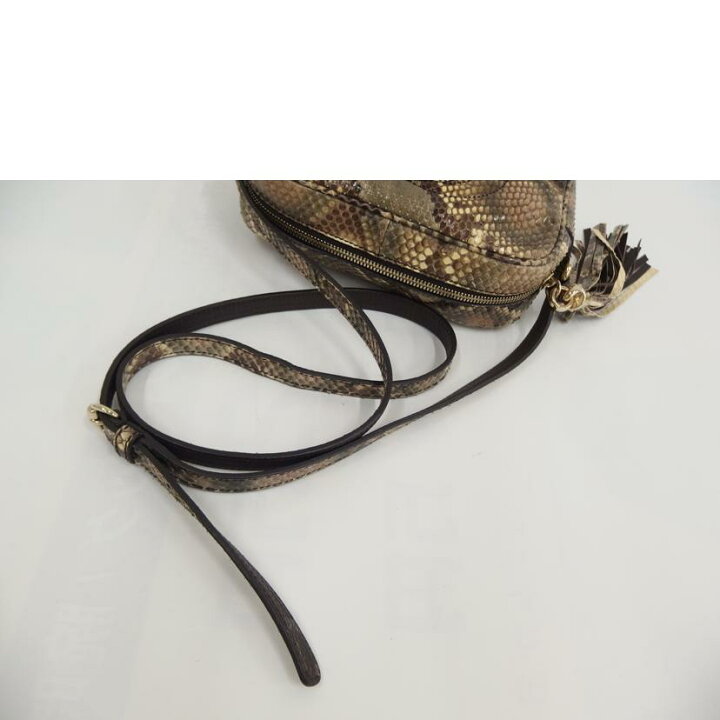 楽天市場】GUCCI グッチ/フリンジショルダー/パイソン/308364/498  
