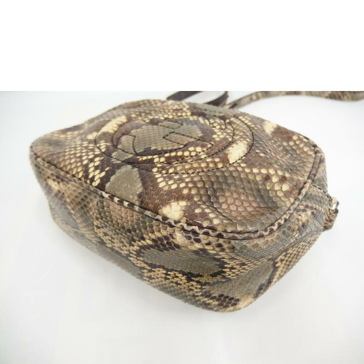 楽天市場】GUCCI グッチ/フリンジショルダー/パイソン/308364/498  