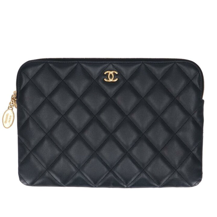 楽天市場】CHANEL シャネル/ソフトキャビアスキン/クラッチバッグ