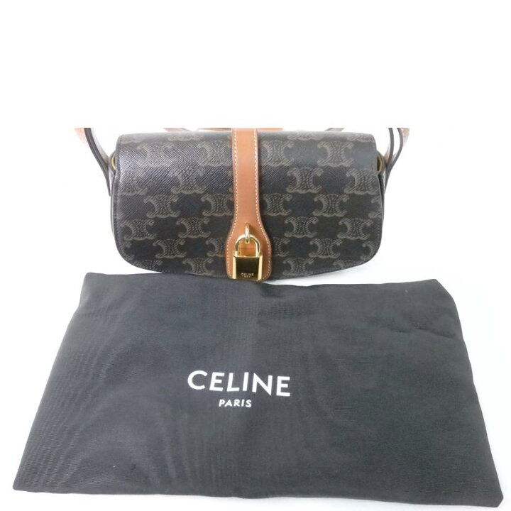 楽天市場】CELINE セリーヌ/ストラップ付きクラッチ/トリオンフ  